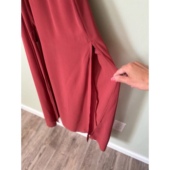 Baltic Born Hera Maxi Dress XS Berry Chiffon - Picture 5 of 12